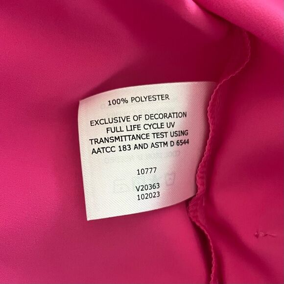 Coolibar Vizcaya Wrap Dress Pink and Palm Size Small NWT - Picture 5 of 6